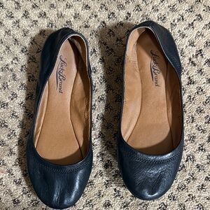 Lucky Brand Women's Black Leather Flats